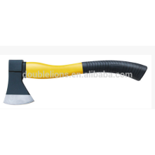 top quality forged hand tools axe with half plastic coating handle